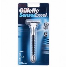 Gillette Sensor Excel Razor 1 Handle + 1 Blades (Cartridge) Twin blades Manual